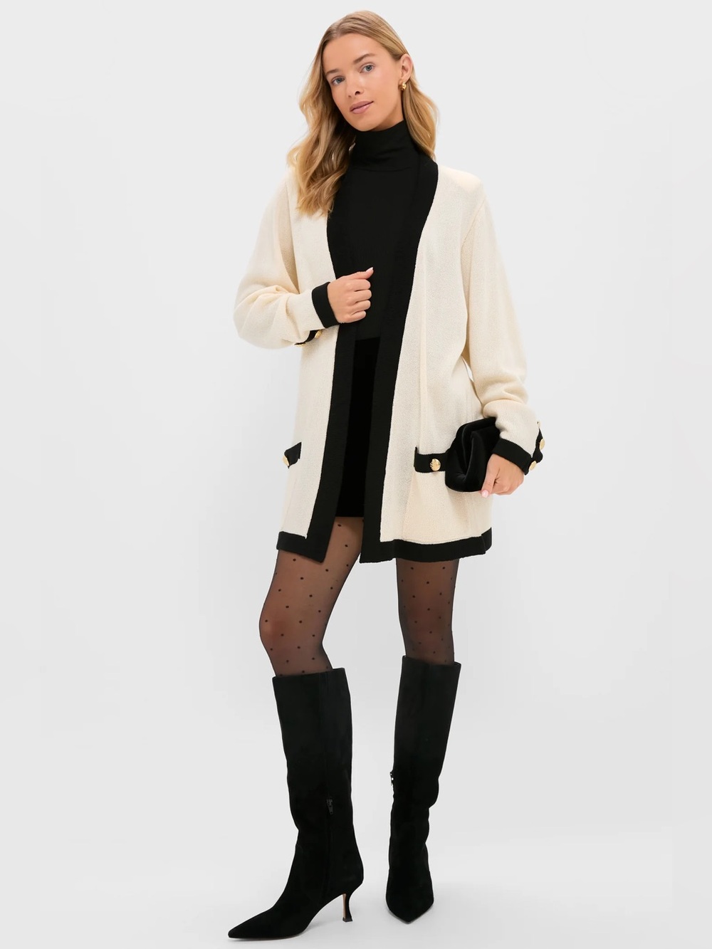 ✨ NWT Tuckernuck Cream and Black Georgie Sweater ✨